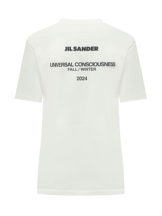  질샌더 반팔 티셔츠 J02GC0128J46219 104 COCONUT - JIL SANDER