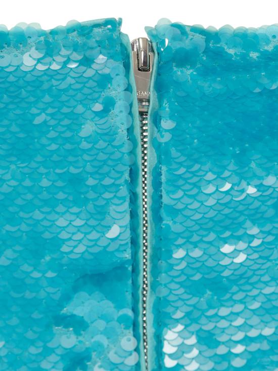  가니 블라우스 F7739 803 BLUE CURACAO - GANNI