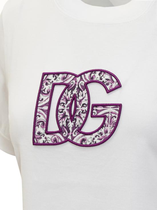 25FW 돌체앤가바나 반팔 티셔츠 F8N08ZGDC6U W0800 BIANCO OTTICO - DOLCE & GABBANA