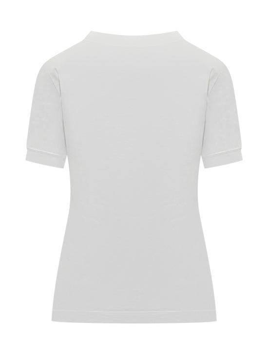 25FW 돌체앤가바나 반팔 티셔츠 F8N08ZGDC6U W0800 BIANCO OTTICO - DOLCE & GABBANA