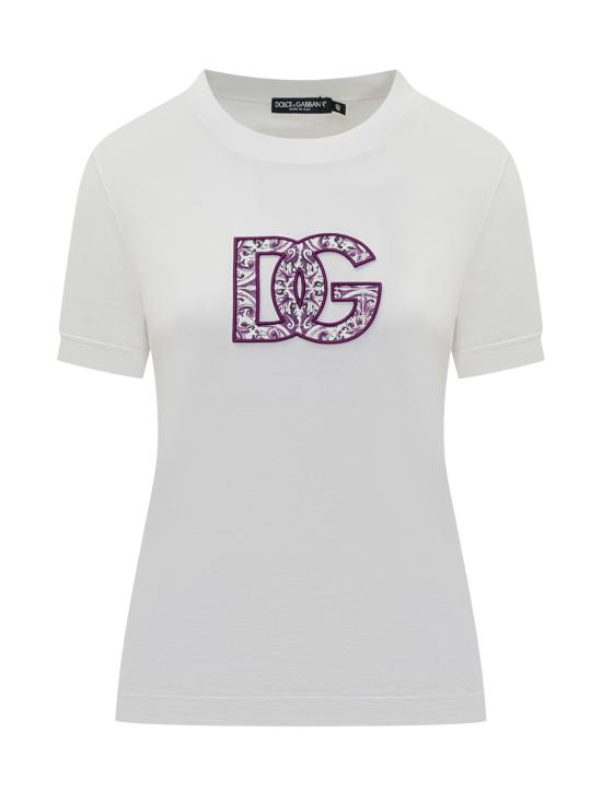 25FW 돌체앤가바나 반팔 티셔츠 F8N08ZGDC6U W0800 BIANCO OTTICO