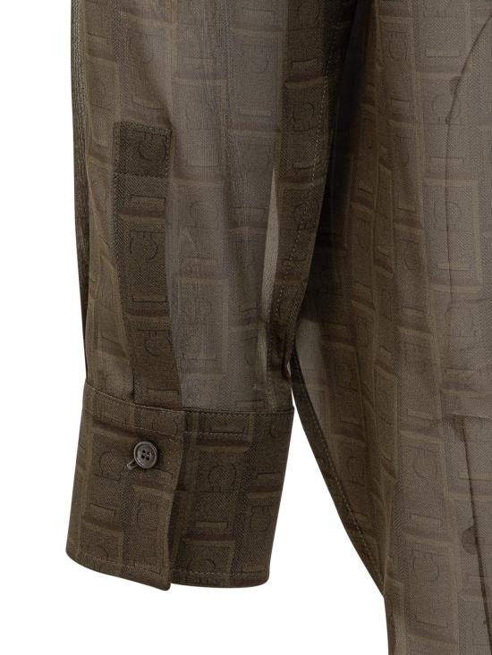 24FW 살바토레 페라가모 블라우스 13G356 777868 OLIVE - SALVATORE FERRAGAMO