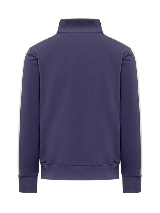 24FW 팜앤젤스 긴팔 티셔츠 PMBD058C99FAB001 4603 NAVY BLUE OFF WHITE - PALM ANGELS