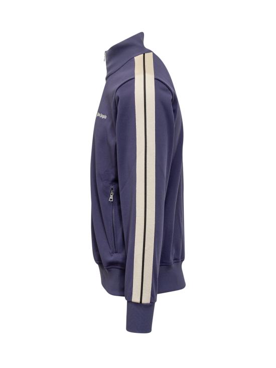 24FW 팜앤젤스 긴팔 티셔츠 PMBD058C99FAB001 4603 NAVY BLUE OFF WHITE - PALM ANGELS