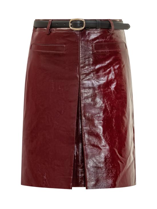 25FW 셀프 포트레이트 스커트 PF25091SKBU BURGUNDY