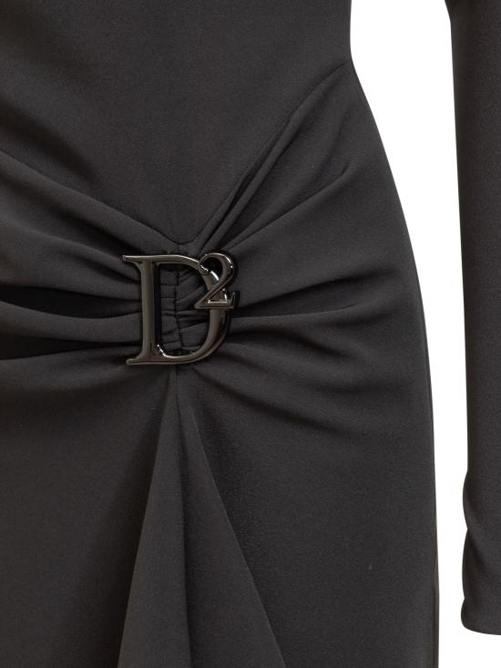  디스퀘어드2 미디 원피스 S75CV0726S60581 900 BLACK - DSQUARED2