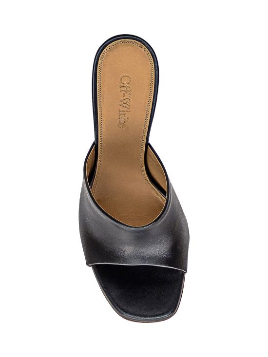  오프화이트 샌들 OWIJ042S24LEA001 1010 BLACK - OFF WHITE