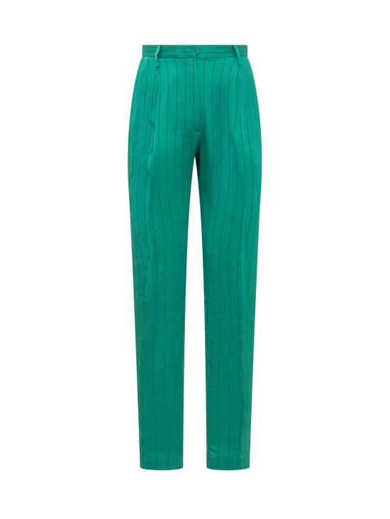 포르테포르테 스트레이트 팬츠 10058 0169 EMERALD