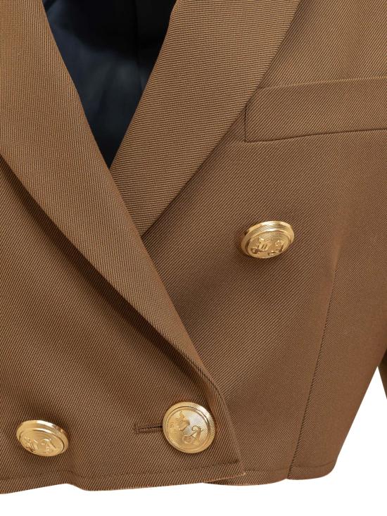  팜앤젤스 수트 자켓 PWEN032F23FAB001 6076 BROWN GOLD - PALM ANGELS