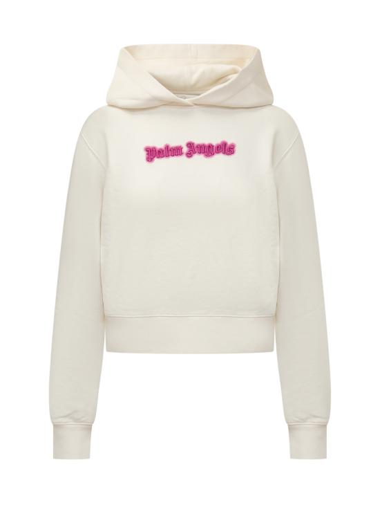 24FW 팜앤젤스 긴팔 티셔츠 PWBB069F24FLE004 0332 OFF WHITE FUCHSIA