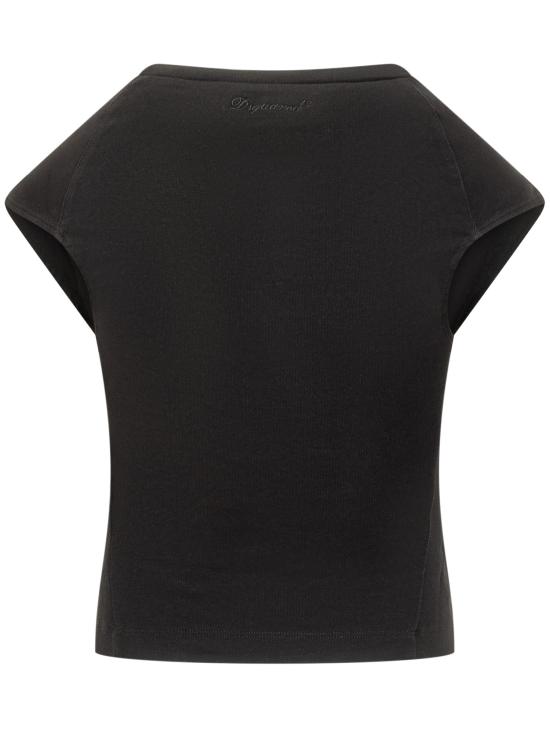 25FW 디스퀘어드2 반팔 티셔츠 S75GD0483D20021 900 BLACK - DSQUARED2