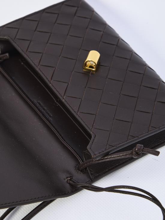 25FW 보테가베네타 안디아모 파우치 온 스트랩 836940 BROWN - BOTTEGA VENETA
