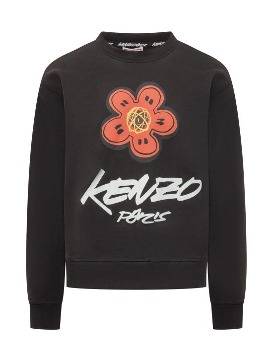 25FW 겐조 긴팔 티셔츠 FF65SW2524MC 99J BLACK