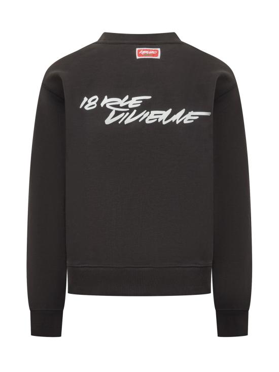 25FW 겐조 긴팔 티셔츠 FF65SW2524MC 99J BLACK - KENZO