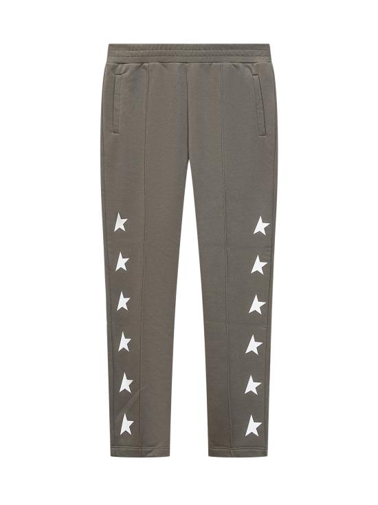 24FW [키즈] 골든구스 트레이닝/조거 팬츠 GKP01266P000922 82759 IVY GREEN WHITE