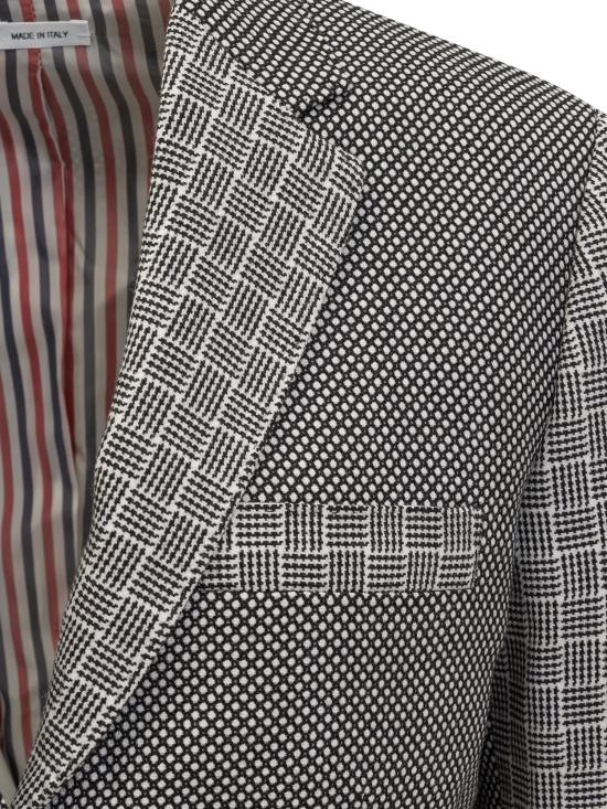  톰브라운 수트 자켓 FBC637FF0341 980 BLK WHT - THOM BROWNE