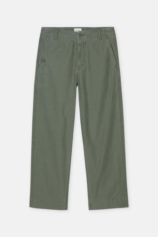  클로즈드 크롭 팬츠 닫힌 로베아 릴렉스 팬츠 - CLOSED