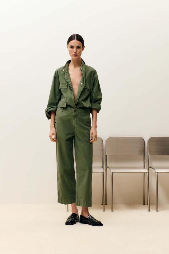  클로즈드 크롭 팬츠 닫힌 로베아 릴렉스 팬츠 - CLOSED