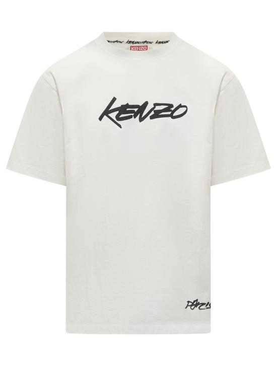 25FW 겐조 반팔 티셔츠 FF65TS2524SG 02 OFF WHITE