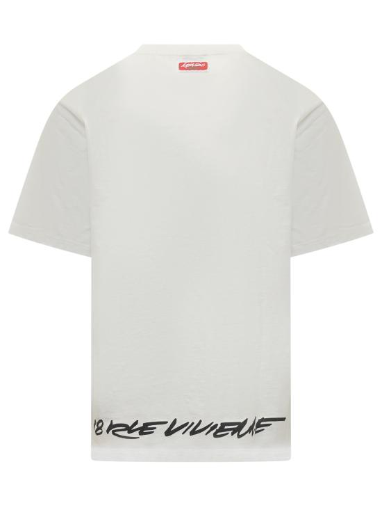 25FW 겐조 반팔 티셔츠 FF65TS2524SG 02 OFF WHITE - KENZO