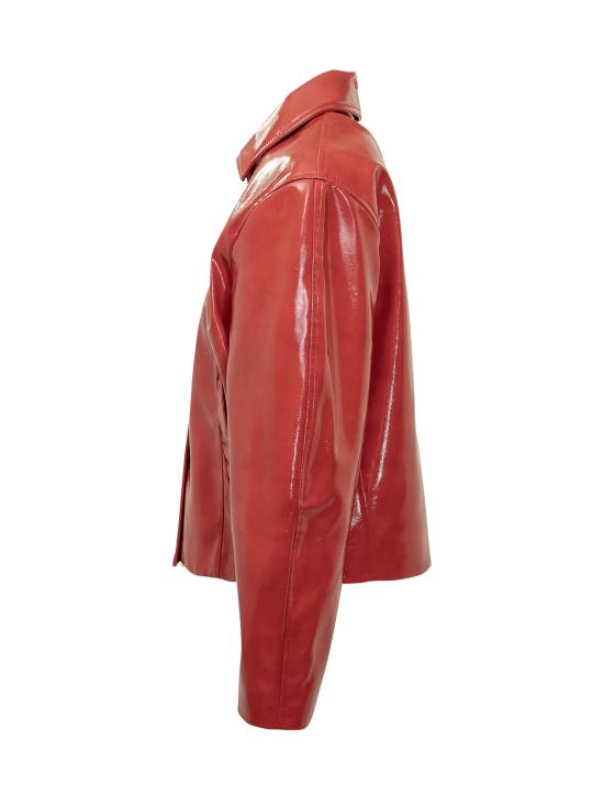 25FW 엠에스지엠 가죽 자켓 3941MDH06X257614 18 SCARLET - MSGM