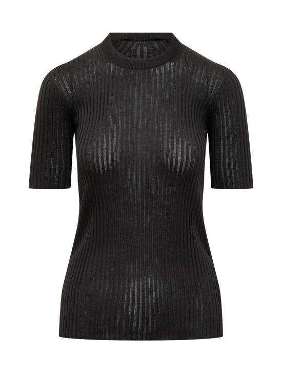 25SS 질샌더 반팔 티셔츠 J04GC0103J16137 001 BLACK