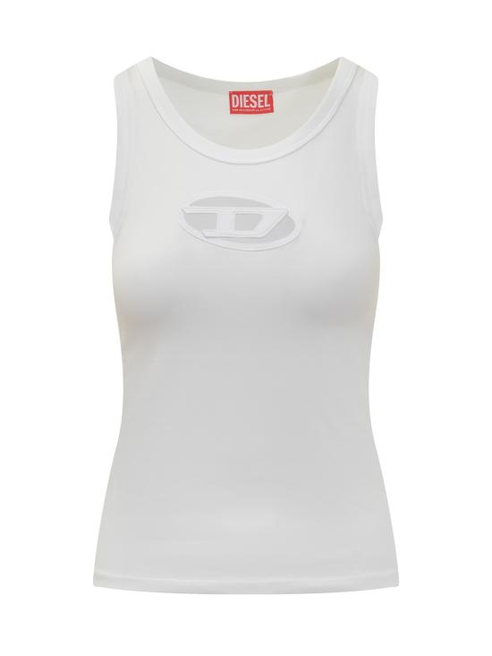 25FW 디젤 민소매 티셔츠 A157030AFAA 100 WHITE