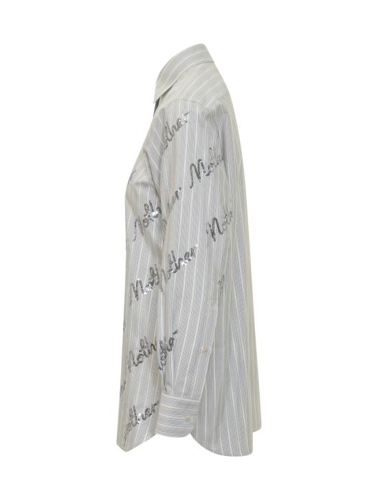 25FW 스텔라 맥카트니 블라우스 6201653GJ304 9215 CREAM LIGHT BLUE - STELLA MCCARTNEY