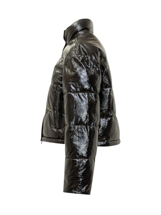 24FW 쿠레쥬 바이닐 숏 푸퍼 자켓 323CMA106VY0016 9999 BLACK - COURREGES