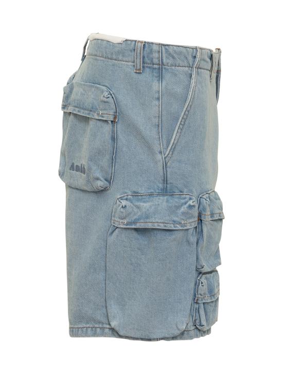  아미시 데님 숏팬츠 AMU064D4691767 C0999 DENIM - AMISH