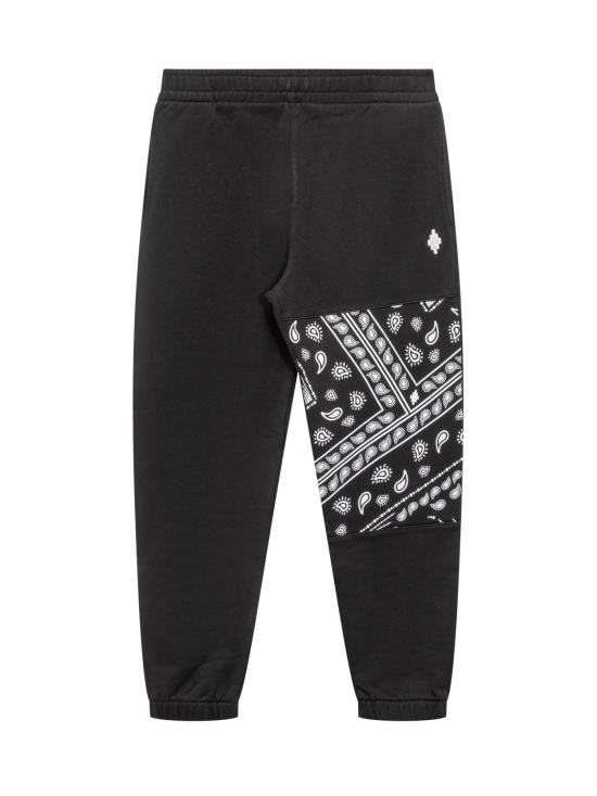  [키즈] 마르셀로 불론 트레이닝/조거 팬츠 CBCH008F23FLE001 1001 BLACK WHITE