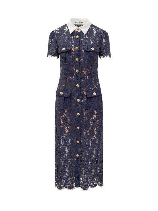 25FW 셀프 포트레이트 원피스 PF25020MBL BLUE