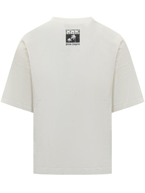 25FW 팜앤젤스 반팔 티셔츠 PMAA10DF25JER001 0310 OFF WHITE - PALM ANGELS