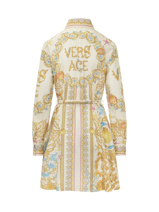 25FW 베르사체 원피스 10189331A14746 5K640 EGGSHELL MULTICOLOR - VERSACE