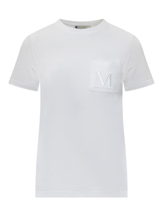 24FW 에스막스마라 반팔 티셔츠 2429976011600 001 BIANCO