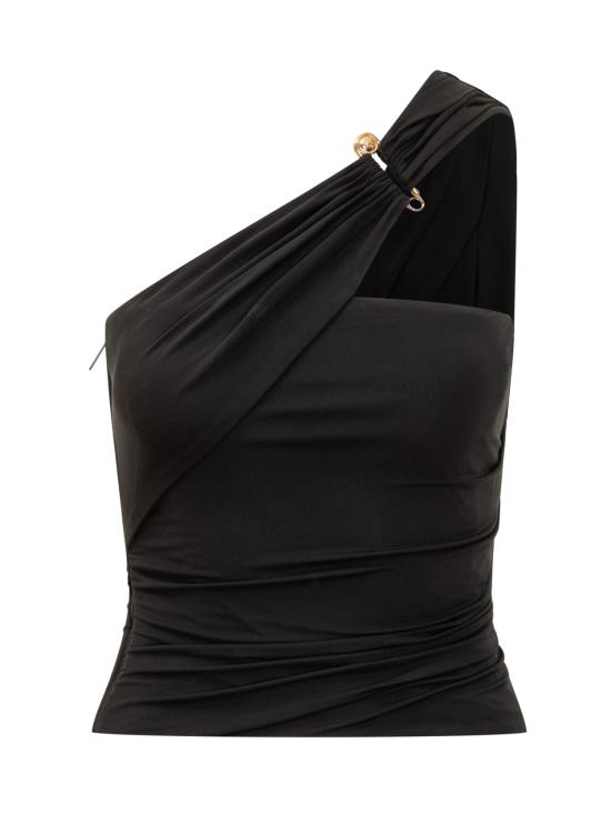 25FW 베르사체 민소매 티셔츠 10208271A14475 1B000 BLACK