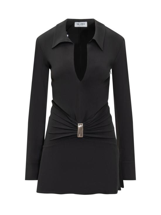 25FW 디 아티코 숏 원피스 251WCA00449ACC001AA 100 BLACK