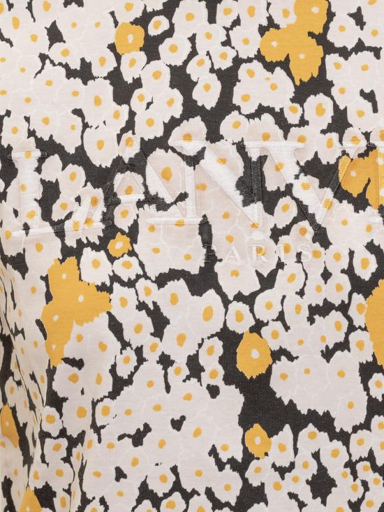  랑방 반팔 티셔츠 RWTS0030J017A23 01S1 OPTIC WHITE MULTICOLOR - LANVIN