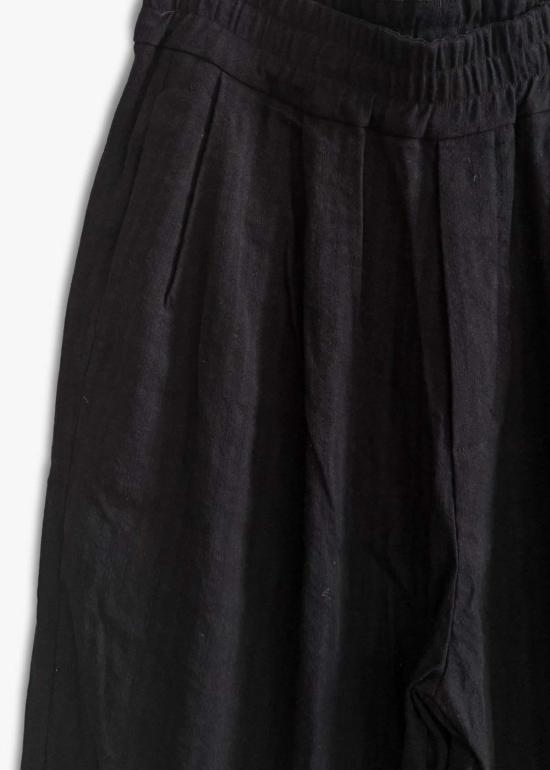  앨범 디 파밀리아 크롭 팬츠 앨범 Di Famiglia Bragoni 바지 블랙 - ALBUM DI FAMIGLIA