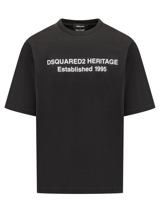 25FW 디스퀘어드2 반팔 티셔츠 S74GD1456D20020 900 BLACK