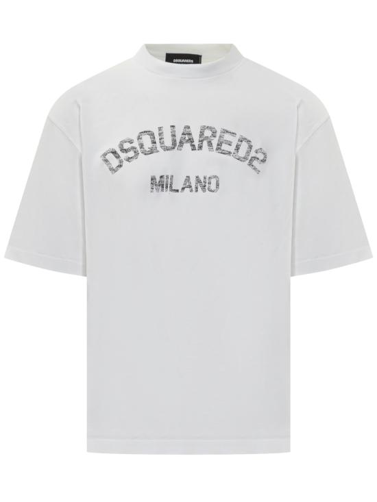 25FW 디스퀘어드2 반팔 티셔츠 S74GD1476D20020 961 WHITE