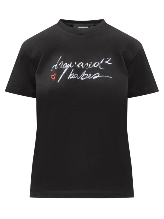 25SS 디스퀘어드2 반팔 티셔츠 S72GD0571D20020 900 BLACK