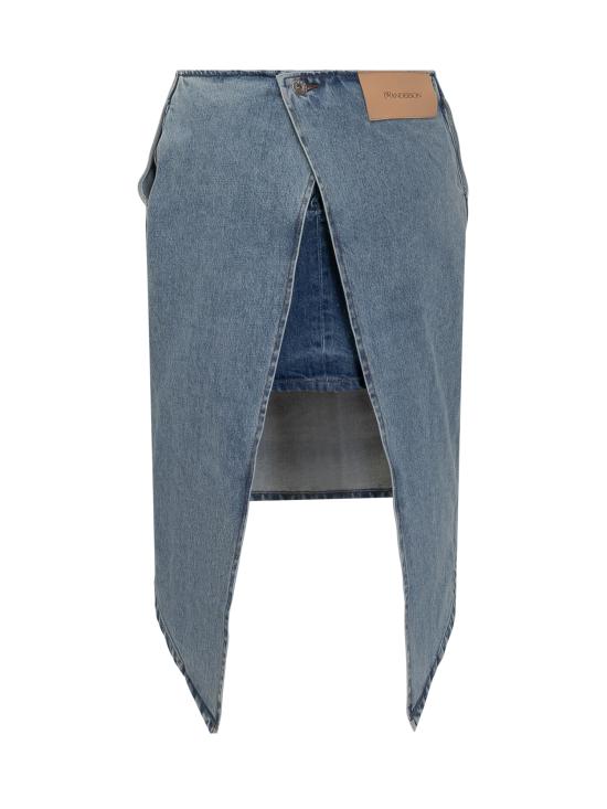 25SS JW앤더슨 데님 스커트 DK0027PG1774 804 LIGHT BLUE - JW ANDERSON
