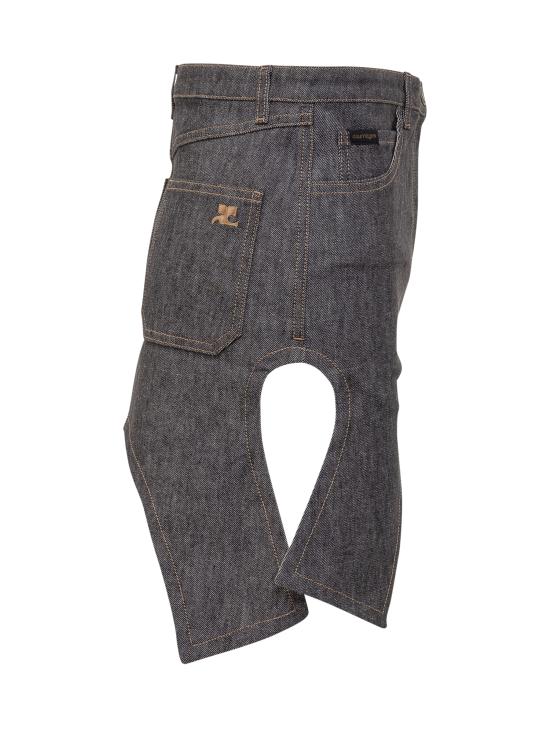  쿠레쥬 숏 스커트 424DJU210DE0035 9011 DARK HEATHER GREY - COURREGES