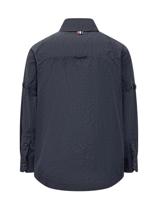  톰브라운 긴팔 셔츠 MJO165OF0496 415 NAVY - THOM BROWNE