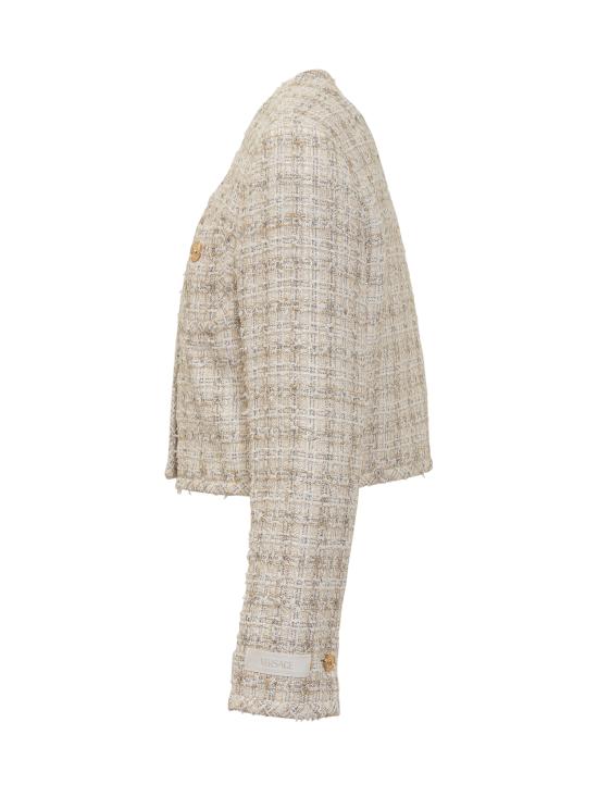 25SS 베르사체 수트 자켓 10189441A13646 2KN80 BISCUIT WHITE - VERSACE