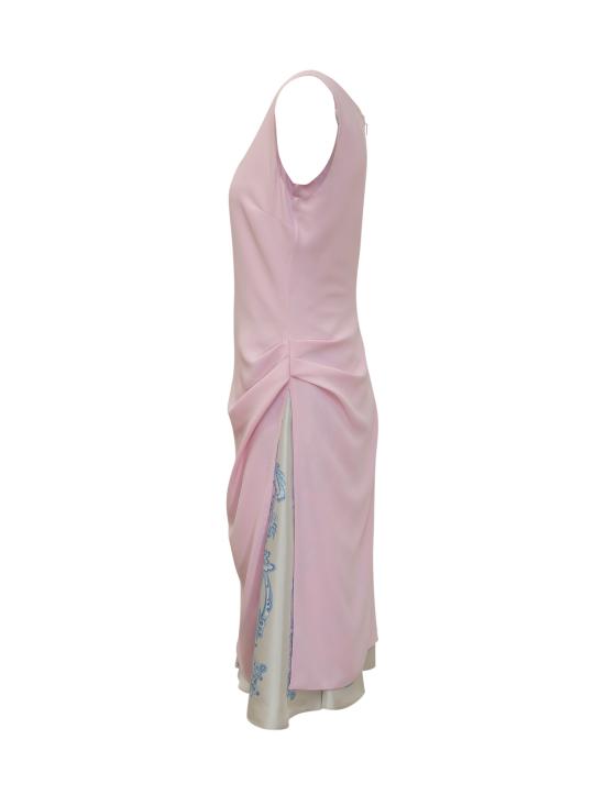25SS 베르사체 미디 원피스 10199481A12369 1PS10 PASTEL PINK - VERSACE