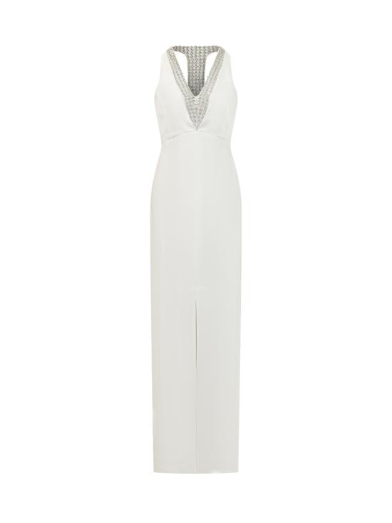 25SS 막스마라 롱 원피스 2511221104600 010 BIANCO SETA