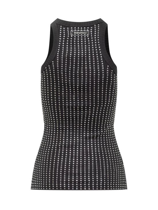 25SS 디 아티코 민소매 티셔츠 250WCN00004JJJ051TR 100 BLACK - THE ATTICO