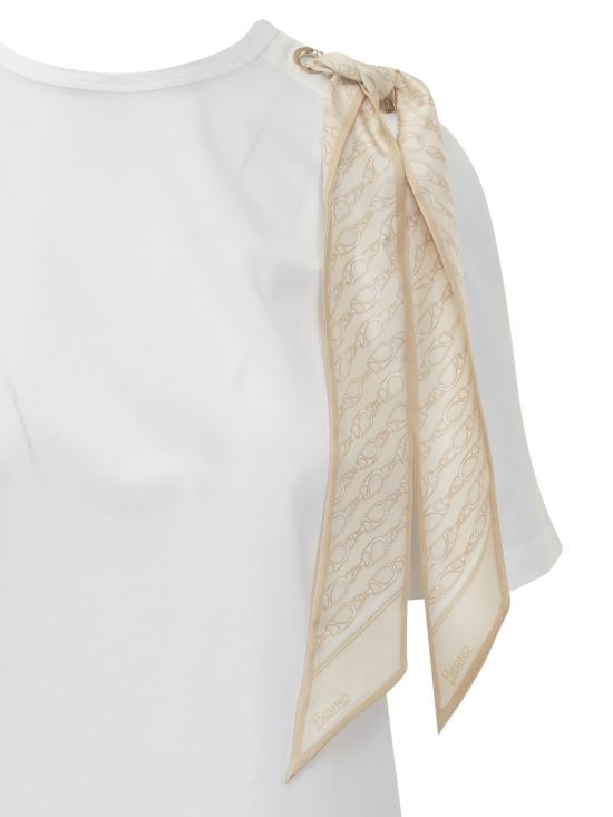 25SS 에르노 반팔 티셔츠 JG000276D52003 1012 BIANCO - HERNO